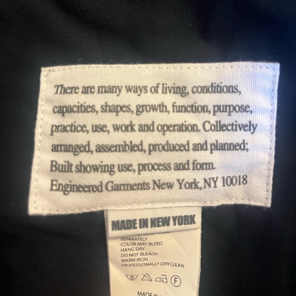 NWT Engineered Garments Fatigue Shorts Navy - Picture 6 of 9